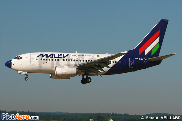 Boeing 737-6Q8 (Malév Hungarian Airlines)