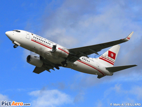Boeing 737-7H3/BBJ (Tunisia - Government)