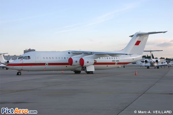 British Aerospace Avro RJ100 (Bahrain - Royal Flight)
