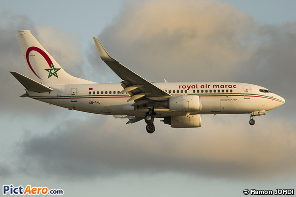 Boeing 737-7B6/WL (Royal Air Maroc (RAM))