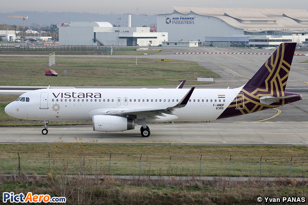 Airbus A320-232/WL (Vistara)