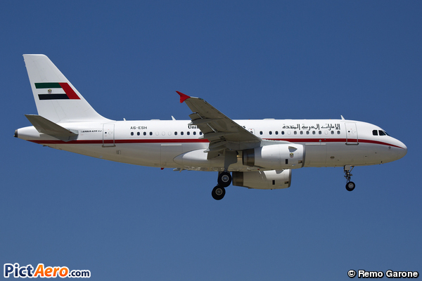 Airbus A319-133X/CJ (United Arab Emirates - Sharjah Ruler's Flight)
