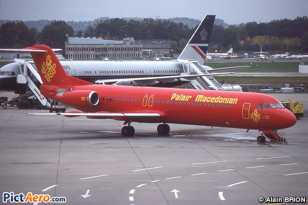 Fokker 100 (F-28-0100) (Palair Macedonian)