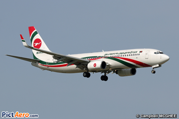 Boeing 737-83N/WL (Biman Bangladesh Airlines)