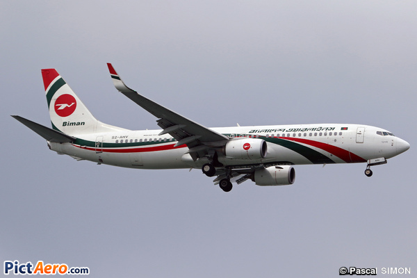 Boeing 737-8E9/WL (Biman Bangladesh Airlines)